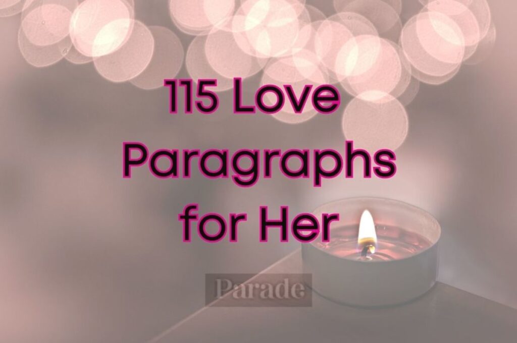 love paragraphs for her