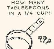 how many tbsp in 1/4 cup