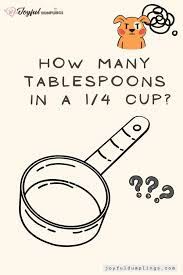 how many tbsp in 1/4 cup