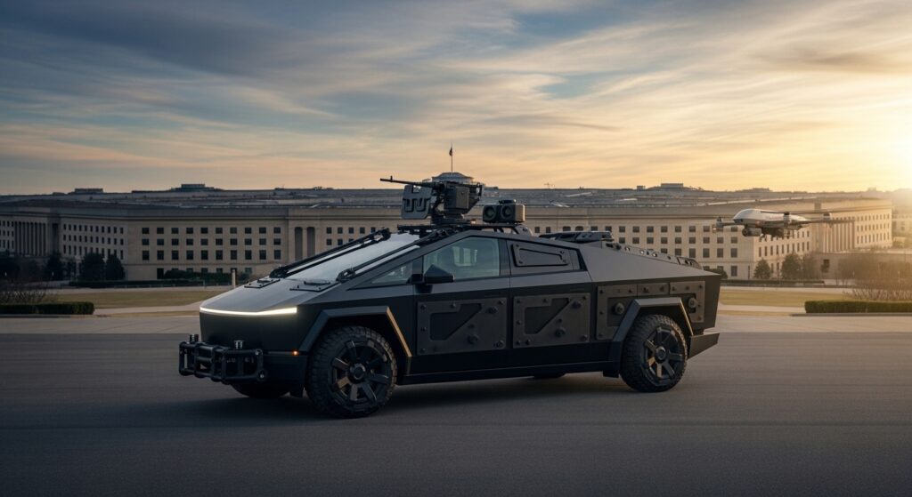 pentagon big tech tesla cybertruck