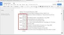 hanging indentation google docs