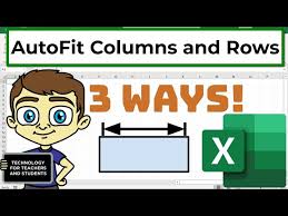excel autofit columns