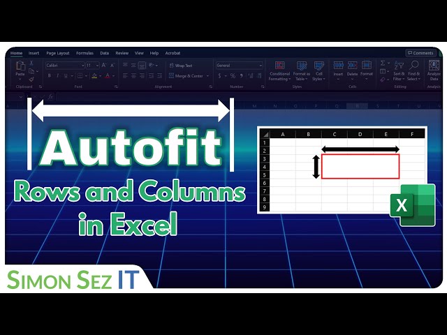 excel autofit columns